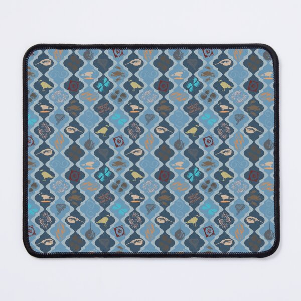 Item preview, Maryland Shore Vertical Scallops on Blues designed and sold by Digitalmyth's Designs.