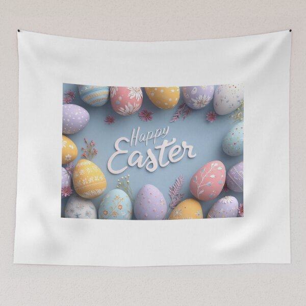 Item preview, Happy Easter Eggs – Colorful Pastel Decorative Design designed and sold by Dreampalette1.