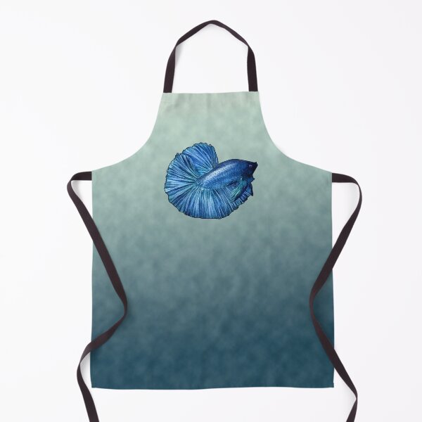 Item preview, Blue Halfmoon Betta Splendens – Watercolor Art designed and sold by Alkaravan Creators.