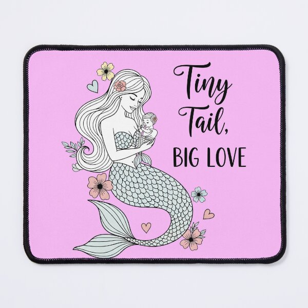 Item preview, Tiny Tail, Big Love – Mama and Baby Mermaid designed and sold by Sea Gem.