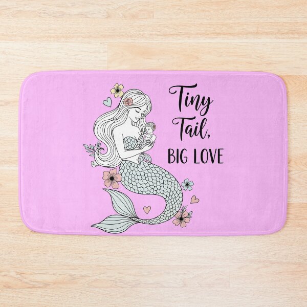 Item preview, Tiny Tail, Big Love – Mama and Baby Mermaid designed and sold by Sea Gem.