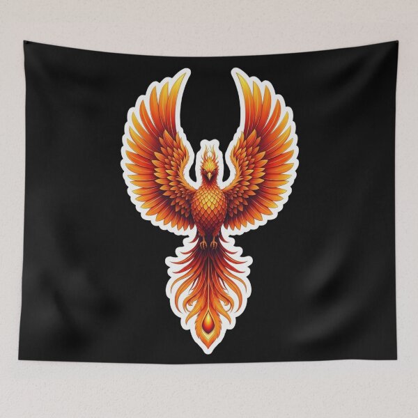 Item preview, Rising Phoenix Fire Bird Sticker designed and sold by Mojbin.