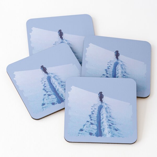 Item preview, Hiker Walking Uphill Through Deep Snow designed and sold by Arturo Daniel Garcia Palomo.