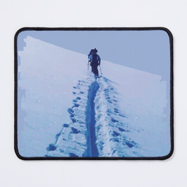 Item preview, Hiker Walking Uphill Through Deep Snow designed and sold by Arturo Daniel Garcia Palomo.