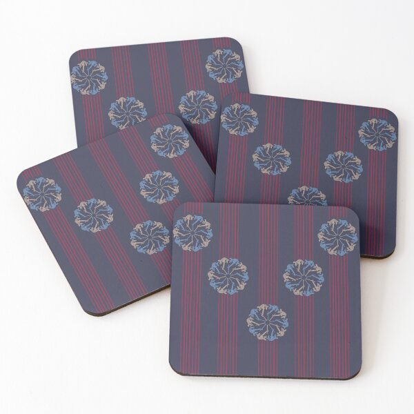 Item preview, Duluth Anchor Radial and Vertical Stripes Red on Novy designed and sold by Digitalmyth's Designs.