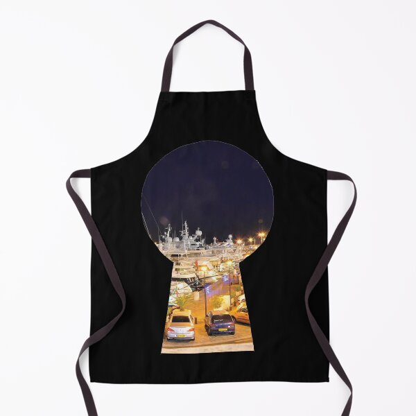 Item preview, Looking Through the Keyhole – Nice Harbour, France (Night) designed and sold by TheMarketplaceworld.