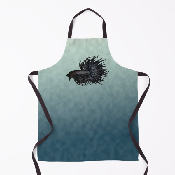 Item preview, Black Crowntail Betta Splendens – Watercolor Study designed and sold by Alkaravan Creators.