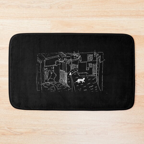 Item preview, Cat in mediterranean Alley (lineart)  designed and sold by JoseloRochaArt.