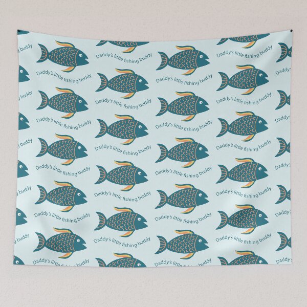 Item preview, Fishing buddy teal green designed and sold by FrancesPoff.