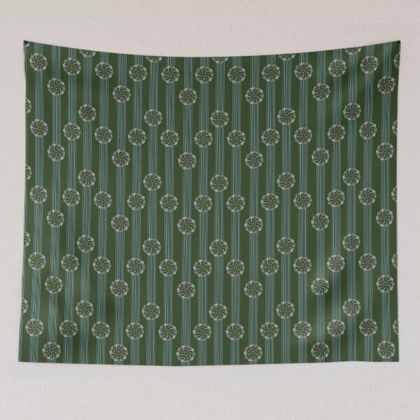 Item preview, Duluth Anchor Radial and Vertical Stripes Blue & Green designed and sold by Digitalmyth's Designs.