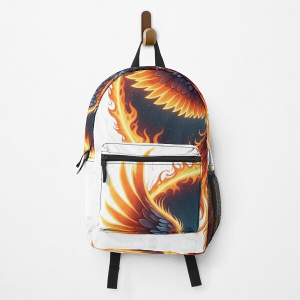 Item preview, Phoenix Rising in Flame Ring – Mythical Fire Bird Sticker designed and sold by Mojbin.