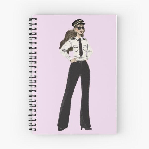 Item preview, female pilot wearing heels and a tie  designed and sold by PilotandPlane.