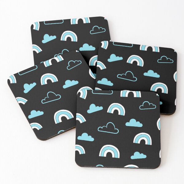 Item preview, Blue rainbows and clouds designed and sold by The Cozy Cauldron.