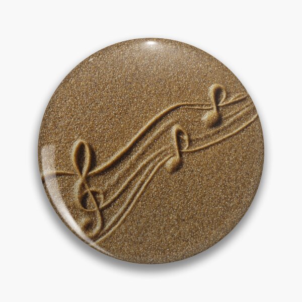 Item preview, Flowing Treble Clef and Musical Staff in Golden Sand designed and sold by chase-thewave.