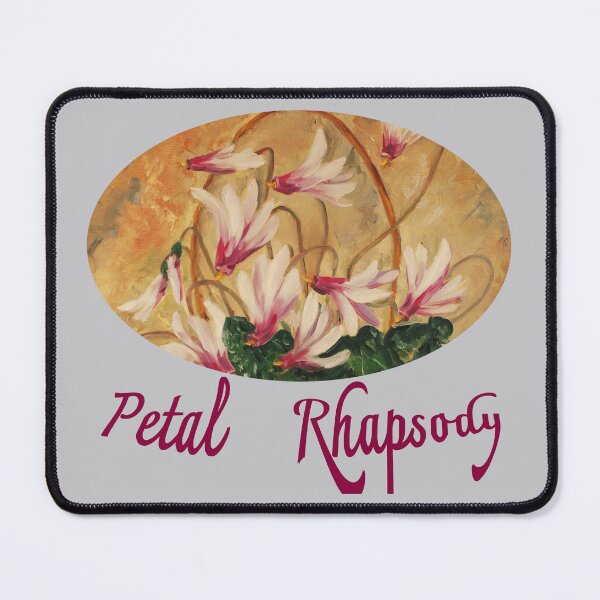 Item preview, Petal Rhapsody: Painted Cyclamen Ellipse designed and sold by JurateArt-DK.