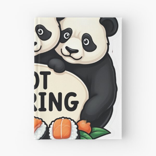 Item preview, Three Pandas Sushi Club Sticker - Not Sharing My Food designed and sold by The Grumpy Pet Club.