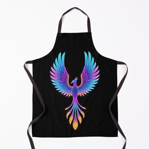 Item preview, Neon Phoenix Wings – Rainbow Glow Bird Aesthetic Sticker designed and sold by Mojbin.