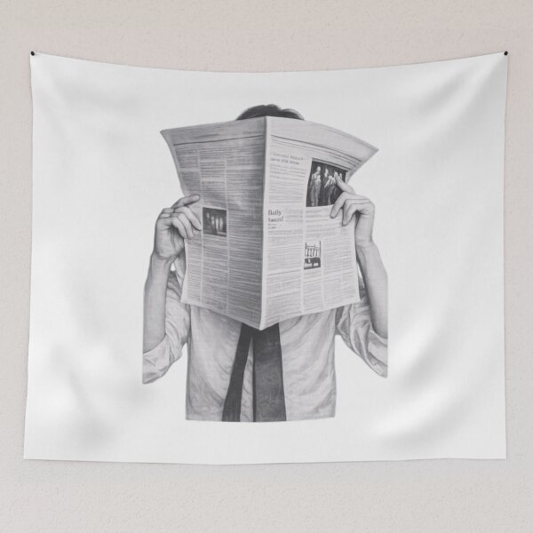 Item preview, BTS Newspaper Cover Face Vintage Aesthetic ARMY Kpop Classic T-Shirt designed and sold by STAATI.