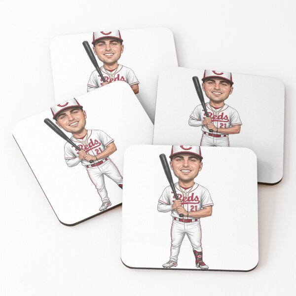 Item preview, Sal Steward "Smiling Baseball Slugger: Cincinnati Reds 21 Caricature Art" designed and sold by artsdylan.