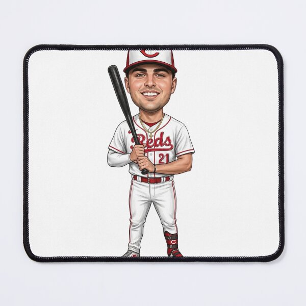 Item preview, Sal Steward "Smiling Baseball Slugger: Cincinnati Reds 21 Caricature Art" designed and sold by artsdylan.