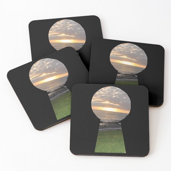 Item preview, Looking Through the Keyhole – Ocean Sunset designed and sold by TheMarketplaceworld.