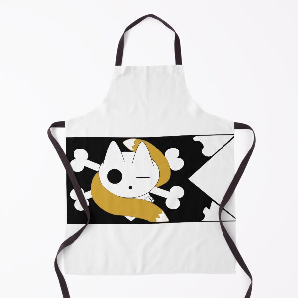 Item preview, Kitsume Pirate's Jolly Roger Flag Black designed and sold by JLouxDesigns.
