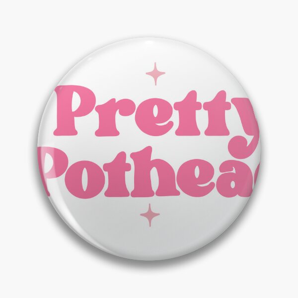 Item preview, Pretty Pothead Pink Stoner Girl Retro Quote Art designed and sold by MycoMindsMedia.