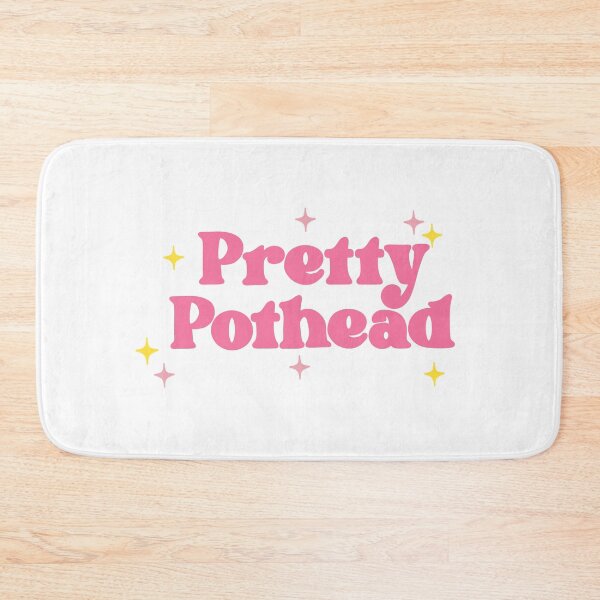 Item preview, Pretty Pothead Pink Stoner Girl Retro Quote Art designed and sold by MycoMindsMedia.