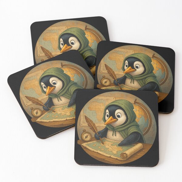 Item preview,  The Cartographer Penguin designed and sold by Fort Galaxy.