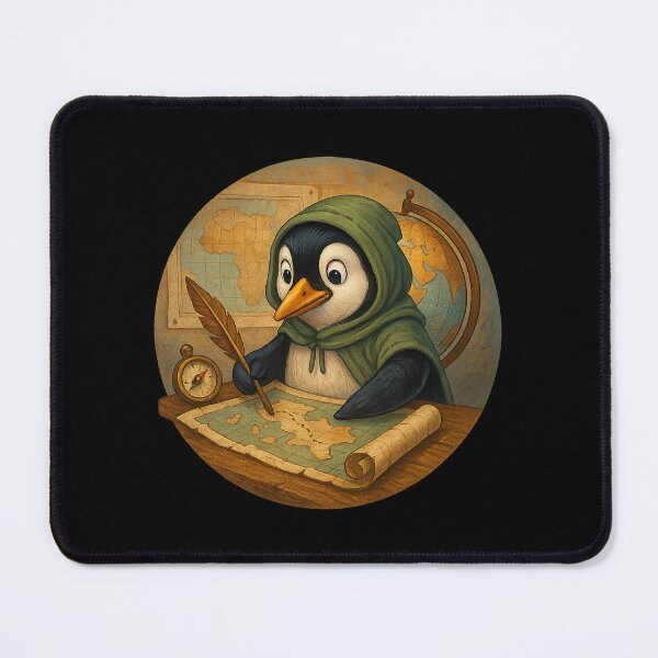 Item preview,  The Cartographer Penguin designed and sold by Fort Galaxy.