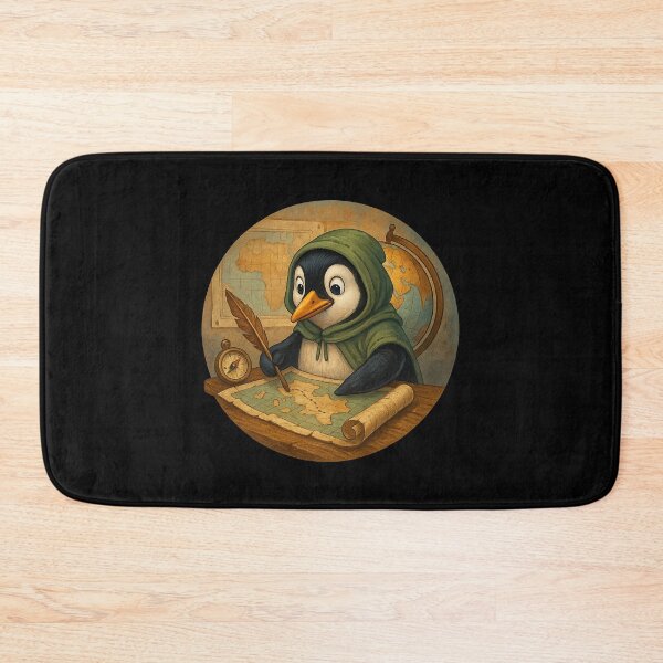 Item preview,  The Cartographer Penguin designed and sold by Fort Galaxy.