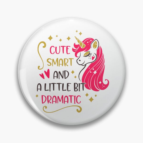 Item preview, Cute Smart and A Little Bit Dramatic Unicorn – Funny Girly Aesthetic Gift designed and sold by marcoliyp.