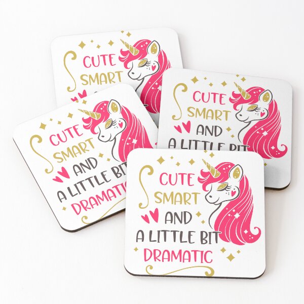 Item preview, Cute Smart and A Little Bit Dramatic Unicorn – Funny Girly Aesthetic Gift designed and sold by marcoliyp.