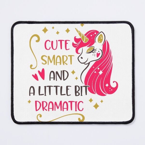 Item preview, Cute Smart and A Little Bit Dramatic Unicorn – Funny Girly Aesthetic Gift designed and sold by marcoliyp.