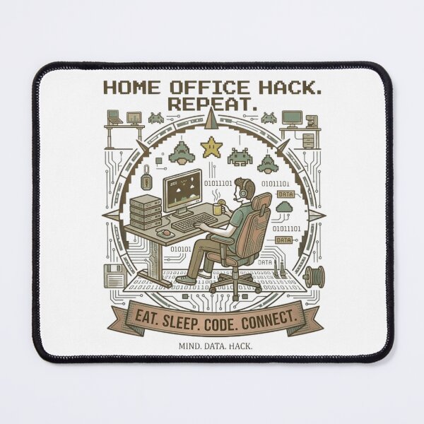 Item preview, HOME OFFICE HACK. REPEAT designed and sold by JarahDesign.