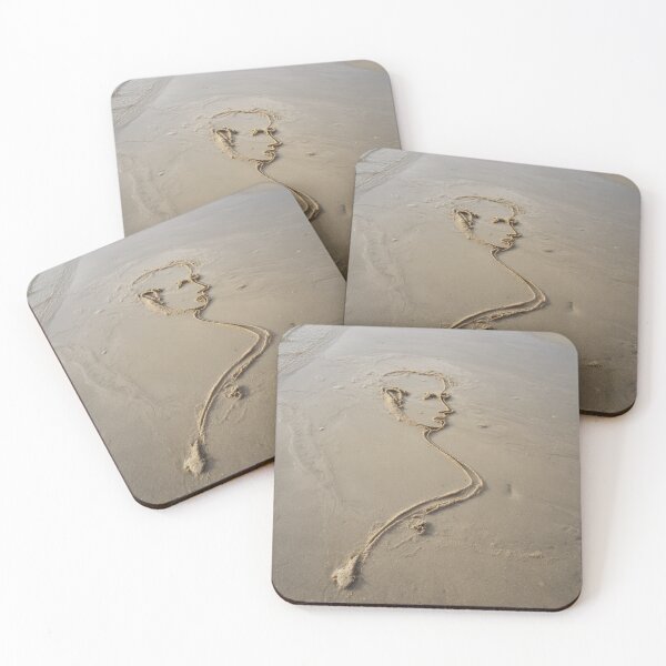 Item preview, One Line Face Drawing In Shoreline Sand designed and sold by chase-thewave.