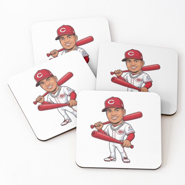 Item preview, Noelvi Marte Power Hitter Icon - Two Red Bats & Cincinnati Hat designed and sold by artsdylan.