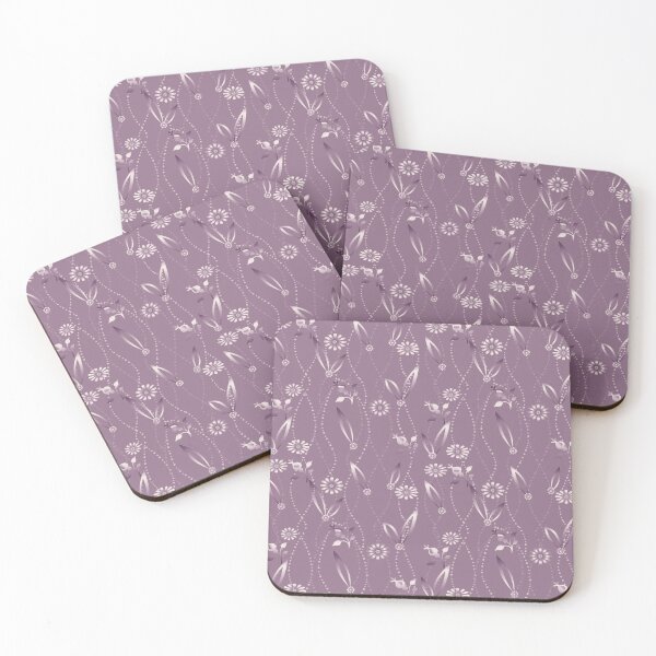 Item preview, Floral pattern retro monochrome fine designed and sold by fuzzyfox.