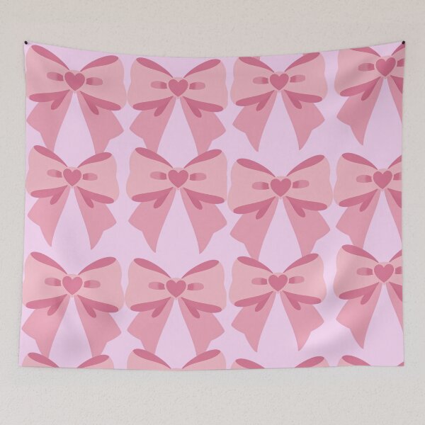 Item preview, Cute Pink Bow Pattern | Sweet Coquette Aesthetic Art designed and sold by Rawafi Art Studio.
