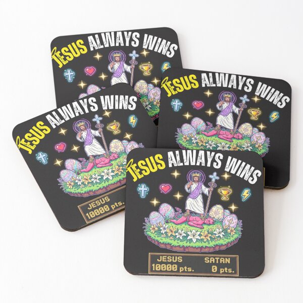 Item preview, JESUS ALWAYS WINS | JESUS 10000 SATAN 0 designed and sold by UnboundFull.