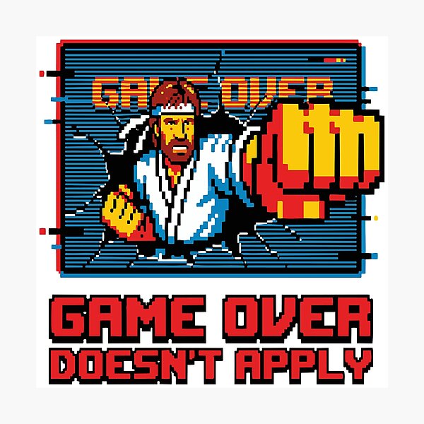 Item preview, chuck norris Game Over Doesn’t Apply designed and sold by Uglyandcute.