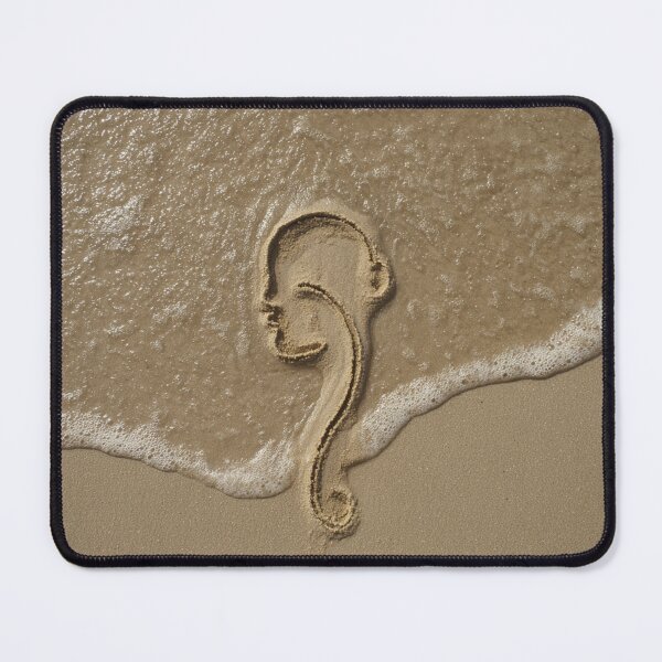 Item preview, Artistic Face Outline In Beach Sand designed and sold by chase-thewave.