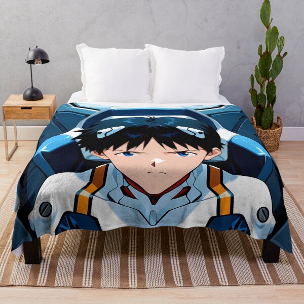 Item preview, Shinji Ikari Neon Genesis Evangelion Pilot Seat Under Blue Sky designed and sold by 108Recordings.