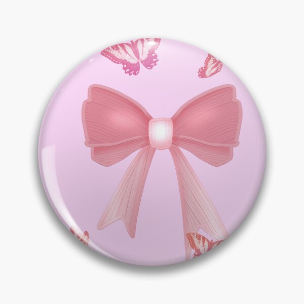 Item preview, Pink Bow and Butterflies | Soft Coquette Aesthetic designed and sold by Rawafi Art Studio.