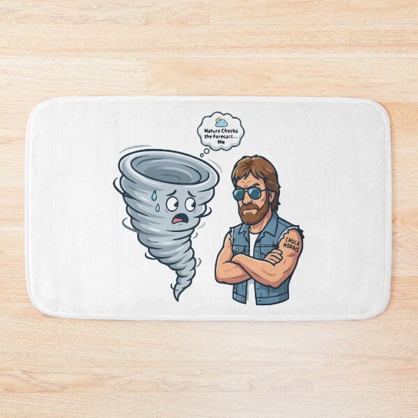 Item preview, chuck norris Nature Checks the Forecast… Me designed and sold by Uglyandcute.