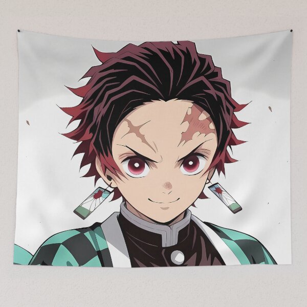 Item preview, Tanjiro Kamado Demon Slayer Clean Portrait Smile designed and sold by 108Recordings.