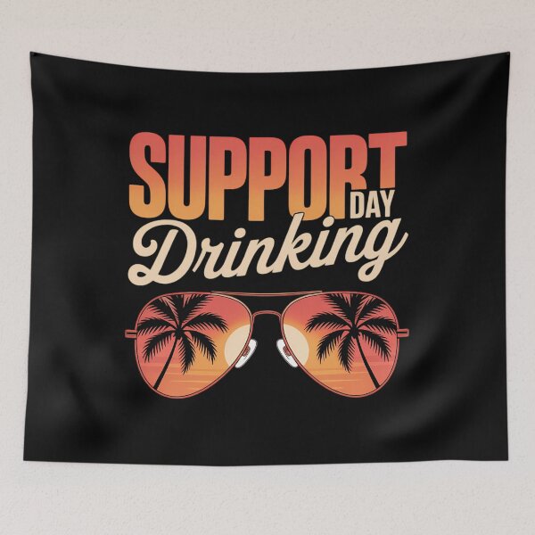 Item preview, Support Day Drinking Summer Beach Vacation Tank designed and sold by PunkNation-Arts.