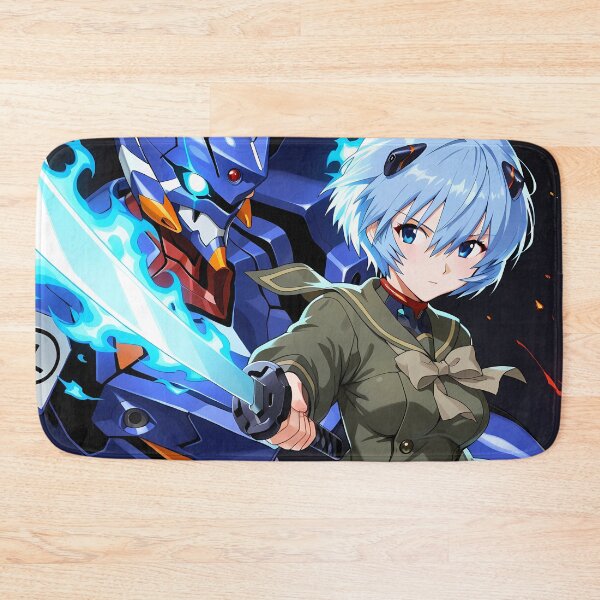 Item preview, Rei Ayanami Neon Genesis Evangelion Anime Girl Waifu Mecha Sword Flame designed and sold by 108Recordings.