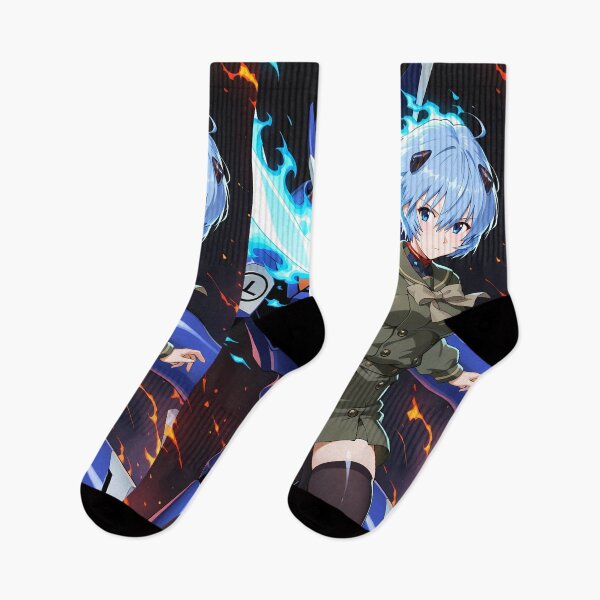 Item preview, Rei Ayanami Neon Genesis Evangelion Anime Girl Waifu Mecha Sword Flame designed and sold by 108Recordings.