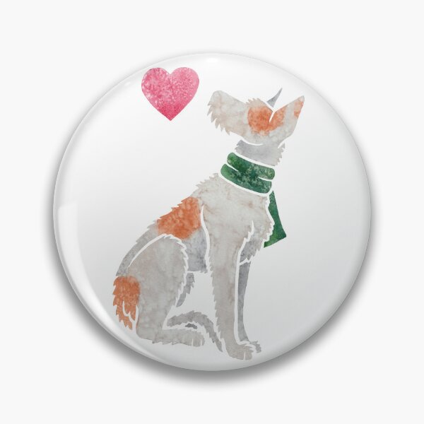 Item preview, Watercolour Wirehaired Ibizan Hound designed and sold by animalartbyjess.